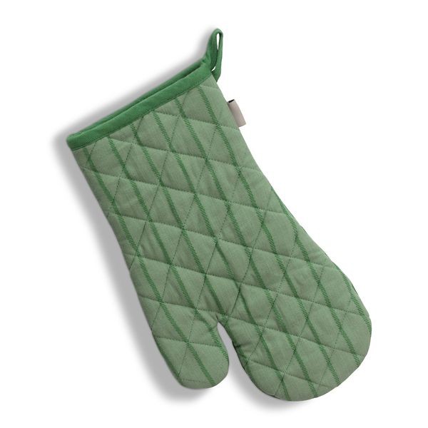 KELA Chňapka rukavice do trouby Cora 100% bavlna světle zelené/zelené pruhy 31,0x18,0cm
