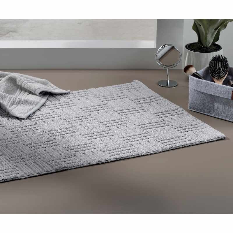 KELA Koupelnová předložka Leana 80x50 cm bavlna šedá