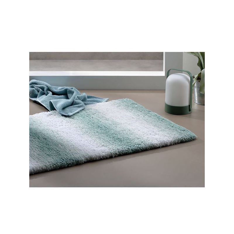 KELA Koupelnová předložka Ombre 120x70 cm polyester nefritově zelená