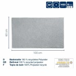 Koupelnová předložka Maja 100x60 cm  polyester šedá
