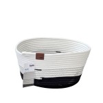 Košík Hedda 32 cm směs bavlna/polyester bílá-černá