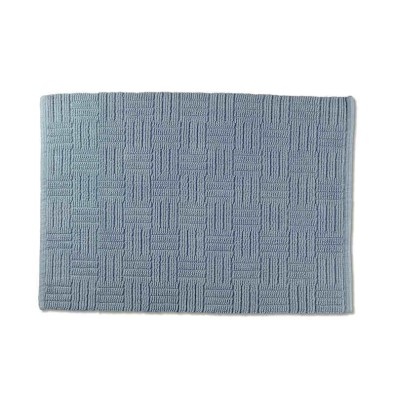 Koupelnová předložka Leana 65x55 cm bavlna modrá