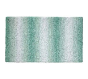 KELA Koupelnová předložka Ombre 65x55 cm polyester nefritově zelená