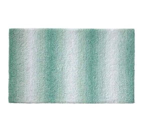 KELA Koupelnová předložka Ombre 80x50 cm polyester nefritově zelená